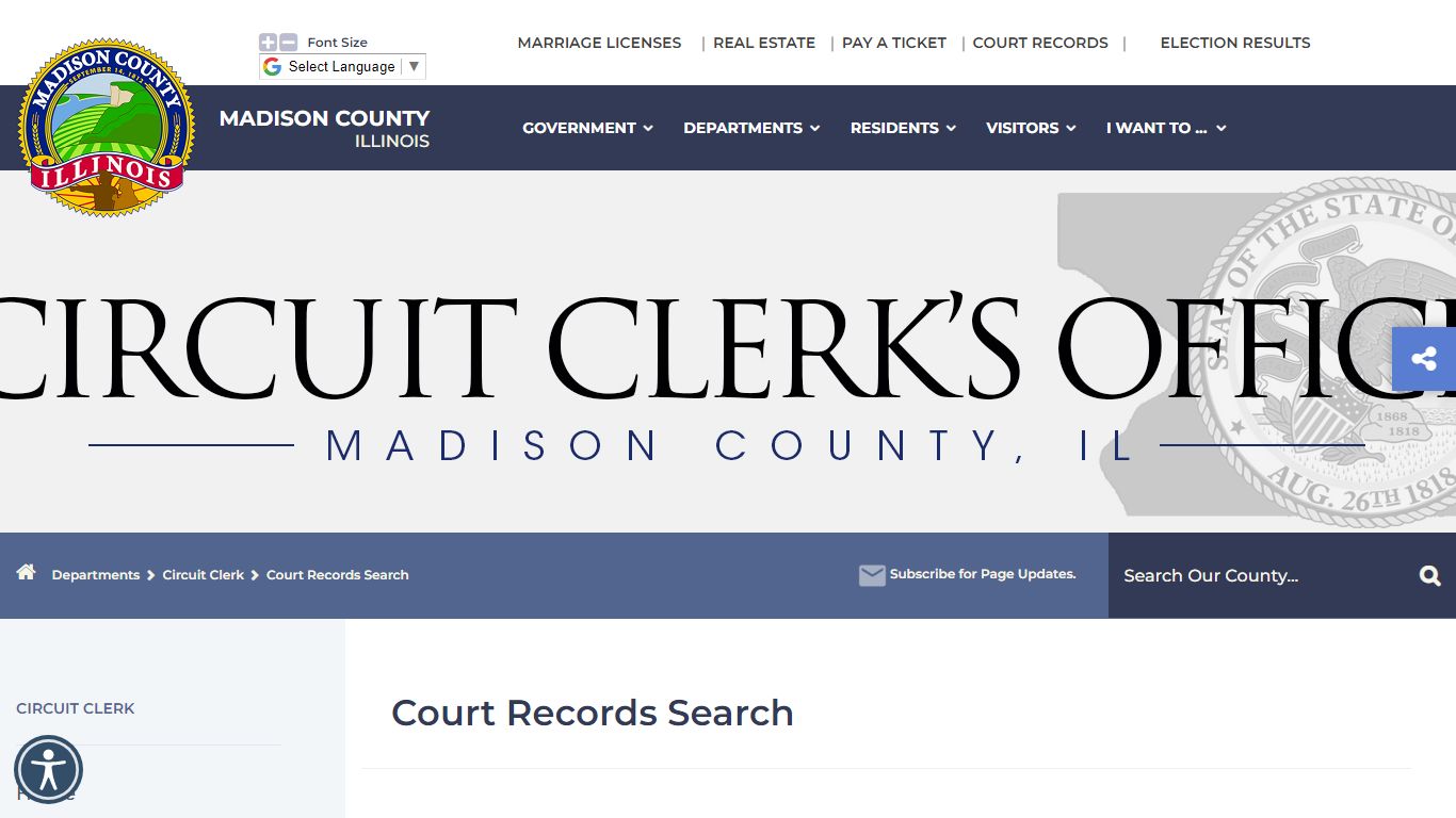 Court Records Search - Welcome to Madison County, IL
